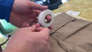 How to Hem Your Pants using Fabric Tape #DIY #Hem #LongPants