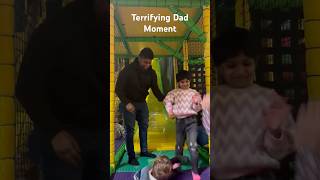 Terrifying Dad Moment After Slide Ride with Daughter Unnecessary Risk! #birthday #party #uk #tamil