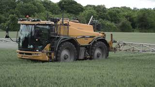 Challenger 655B Rogator Out Spraying Winter Wheat