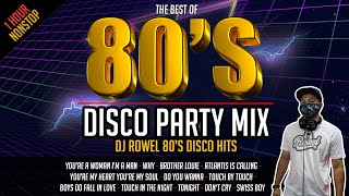 80's DISCO Party Mix - Nonstop 1hour (DJ Rowel Remix) | The best of 80's | Golden Hits / Oldies
