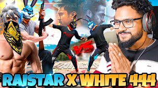 Raistar X White 444🔥VS 3 Biggest Live Streamer 😱 in BR Rank Open Challenge On Live आजा 1 Vs 50 में 😤