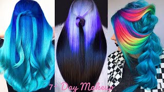 TRENDING LONG HAIR COLORFUL DYING TUTORIAL COMPILATION SUMMER  2021 AMAZING HAIR