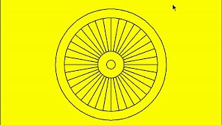 Python Turtle Code: Bike Wheel