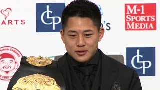 「K-1 WORLD GP」2.25代々木 一夜明け会見　スーパー・フェザー級新王者・大雅、目指すは完全無欠のチャンピオン！