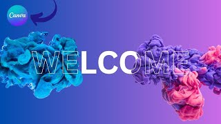 How to Create Transparent Outline Text Effect in Canva | Try this basic Canva Edit | smoke effect