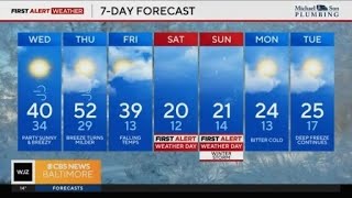 Snow storm expected in Maryland this weekend