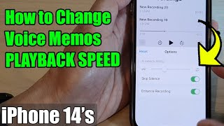 iPhone 14/14 Pro Max: How to Change Voice Memos PLAYBACK SPEED