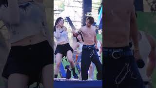 HUI \u0026 KWON EUNBI performing 'Easy dance' at Waterbomb Sokcho #hui #pentagon #kwoneunbi #kpop #shorts