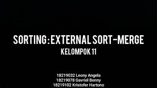 Query Processing and Optimization - Sorting: External Sort-Merge