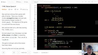 1140. Stone Game II | English | Medium