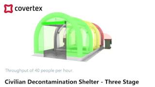 Civilian Decontamination – Three Stage Inflatable decon solution