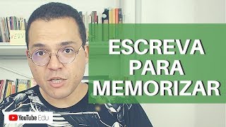 ESCREVA PARA MEMORIZAR OS ESTUDOS - Dicas de estudo #21 - Projeto Estudar e Aprender