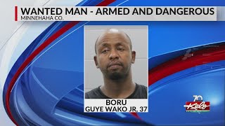 Officials search for wanted man in Minnehaha County