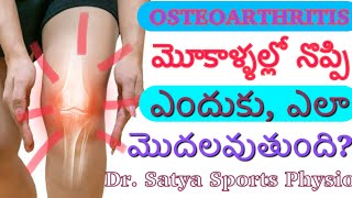 మోకాళ్ళ నొప్పులు - Osteoarthritis | How this knee pain starts తెలుగులో by Dr. Satya