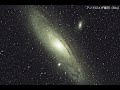 【4k】冬の星空：オリオン座，アンドロメダ銀河