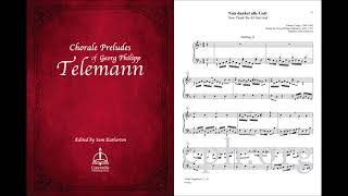 Now Thank We All Our God from Chorale Preludes of Georg Philipp Telemann (Organ)