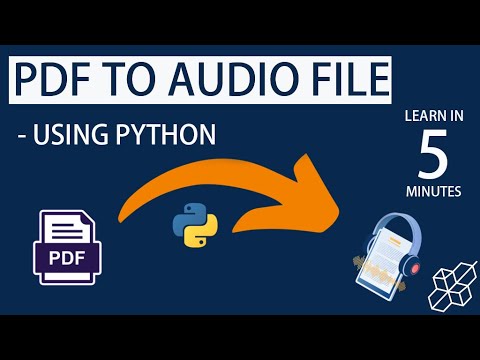 How To Convert Pdf Into Audio File Using Python Project For