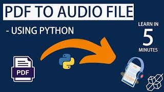 How To Convert PDF Into Audio File Using Python | | Project For Beginners