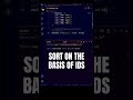 Sort an Array of Objects in JS 😋 #shorts #youtubeshorts #shortvideo #javascript #programming