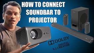 How To Connect Soundbar (Sony HTs20r) To Projector(PixPaq neo)