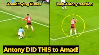 Antony encouraged Amad Diallo after Amad was TOYING Matheus Nunes | Man Utd News