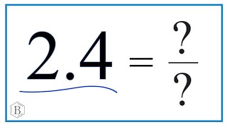 2.4 as a Fraction (simplified form)