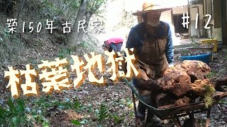 【古民家#12】積りに積もった枯葉との戦いFighting the Piles of Dead Leaves(multilingual translation)