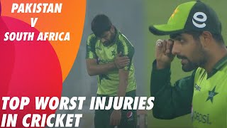 Top Worst Injuries In Cricket History | Pakistan vs South Africa | ME2T