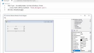 Building Windows Forms in VS Code with PowerShell