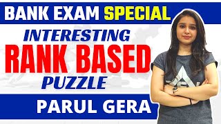 Interesting Rank Based Puzzle | Bank Exam Special | Reasoning | Parul Gera | Puzzle Pro