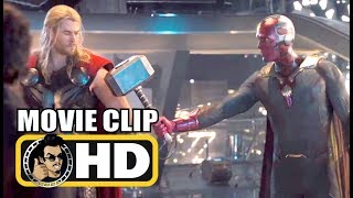 AVENGERS: AGE OF ULTRON (2015) "Vision Lifts Thor's Hammer" Movie Clip |FULL HD| Marvel Movie