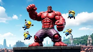 GTA V Hulk \u0026 Color Minions Epic Ragdoll Physics | Funny Moments \u0026 Fails #shorts #gtav