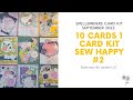 10 Cards 1 Kit | Spellbinders Card Kit of the Month | September 2022 | Sew Happy #2