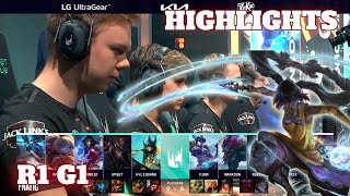 FNC vs XL - Game 1 Highlights | Round 1 Playoffs S12 LEC Summer 2022 | Fnatic vs Excel G1