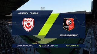FIFA 22 | AS Nancy Lorraine vs Stade Rennais FC - Ligue 1 Uber Eats | Gameplay