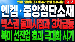 [엔켐 엔켐주가 엔켐주가전망] [중앙첨단소재 주가전망]🔴엔켐 도대체 상승은 언제 나오는지?? 전해액 전쟁 본격적 스타트