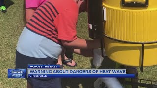 Warning about dangers of heat wave