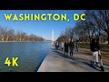 Washington, D.C. Walking Tour | National Mall and Lincoln Memorial | 4K Walking Tour