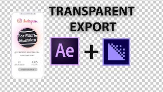 Mp4 Export Transparent Background With After Effects + Media Encoder Tutorial
