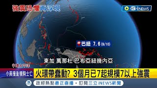 火環帶蠢蠢欲動？印尼5.6強震逾百死 索羅門群島發生7.0強震 3個月7起規模7以上強震 火環帶火山.板塊運動活躍嚴防大海嘯│記者 向敦維│【國際局勢】20221122│三立iNEWS