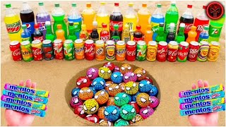 Experiment: Balloons of Coca Cola & Orbeez, Mtn Dew, Fanta, Chupa Chups vs Mentos Underground New