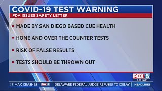 FDA warns people to throw out Cue Health COVID-19 tests