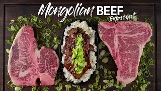 $5 vs $50 vs $500 Mongolian Beef Experiment | Guga Foods