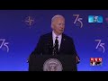 ইউক্রেনই পারবে পুতিনকে থামাতে বাইডেন nato summit 2024 biden pledges for ukraine somoy tv