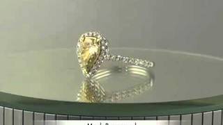 1.82ct Fancy Light Yellow Pear Shape Diamond Engagement Anniversary Ring- Mark Broumand