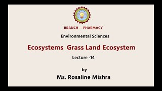 Environmental Sciences | Ecosystems: Grass Land Ecosystem| AKTU Digital Education