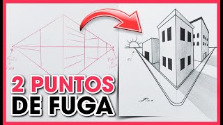 APRENDE a DIBUJAR con 2 PUNTOS DE FUGA - Paisaje Urbano