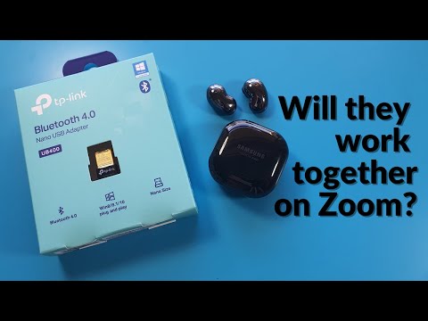 Будут ли Samsung Galaxy Buds Live работать на ПК с ОС Windows Zoom с USB-адаптером Bluetooth TP-Link UB400?