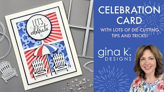 Celebration Card with LOTS of Die Cutting Tips and Tricks!