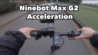 Ninebot Max G2 Acceleration - eco, drive, sport mode